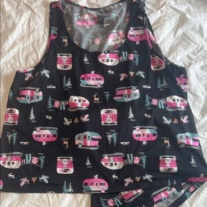 Camper tank top/short pajama set
